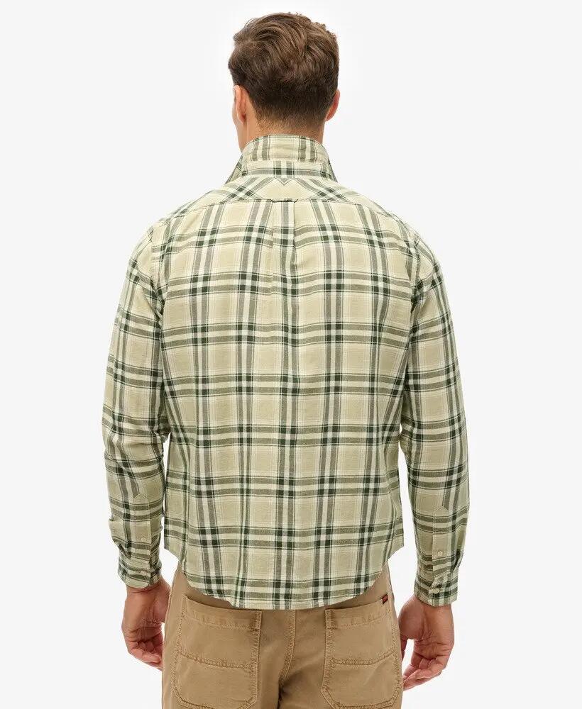 superdry Chemise Merchant en lin à carreaux 4/5