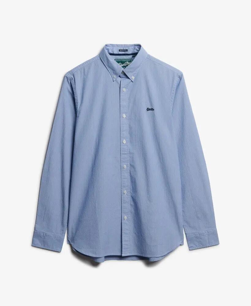 superdry Essentials Tailored Lite Hemd Slim Fit aus Baumwolle mit Stretch 7/7