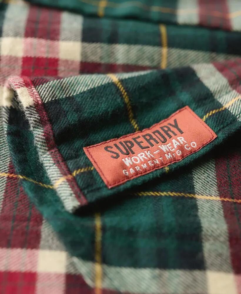 superdry Camicia Lumberjack maniche lunghe in cotone – Oregon Check Green 5/7
