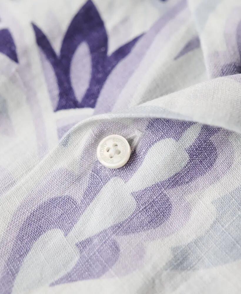 superdry Open Collar linnen overhemd met print 5/7