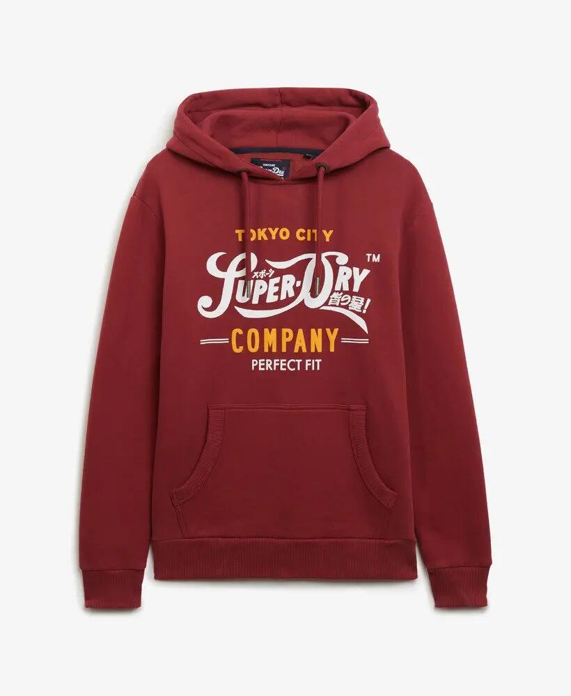 superdry Perfect Fit Script Hood sweatshirt com capuz homem 5/5