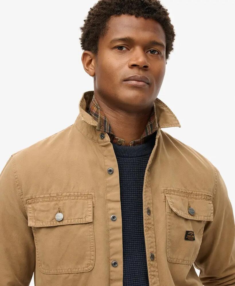 superdry Overshirt Canvas in 100% cotone biologico – Workwear 3/6