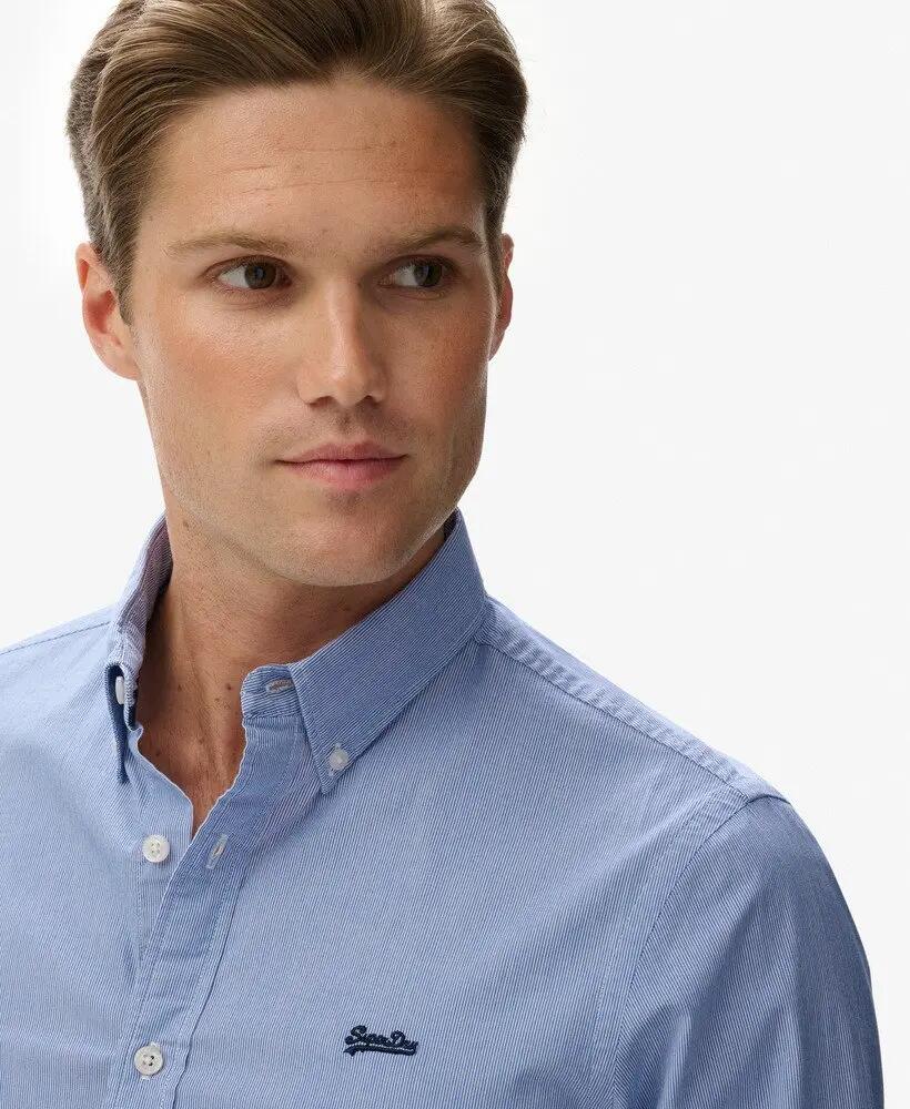 superdry Essentials Tailored Lite Hemd Slim Fit aus Baumwolle mit Stretch 4/7