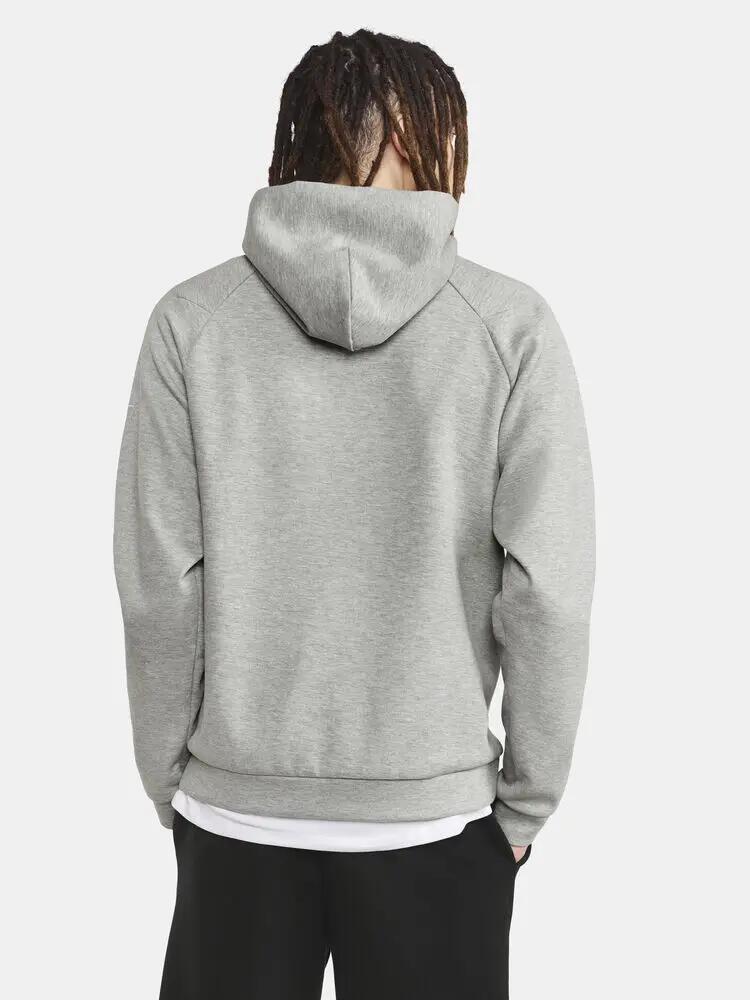 craft ADV Join Hoodie M – felpa con cappuccio confortevole Grey Melange 7/7