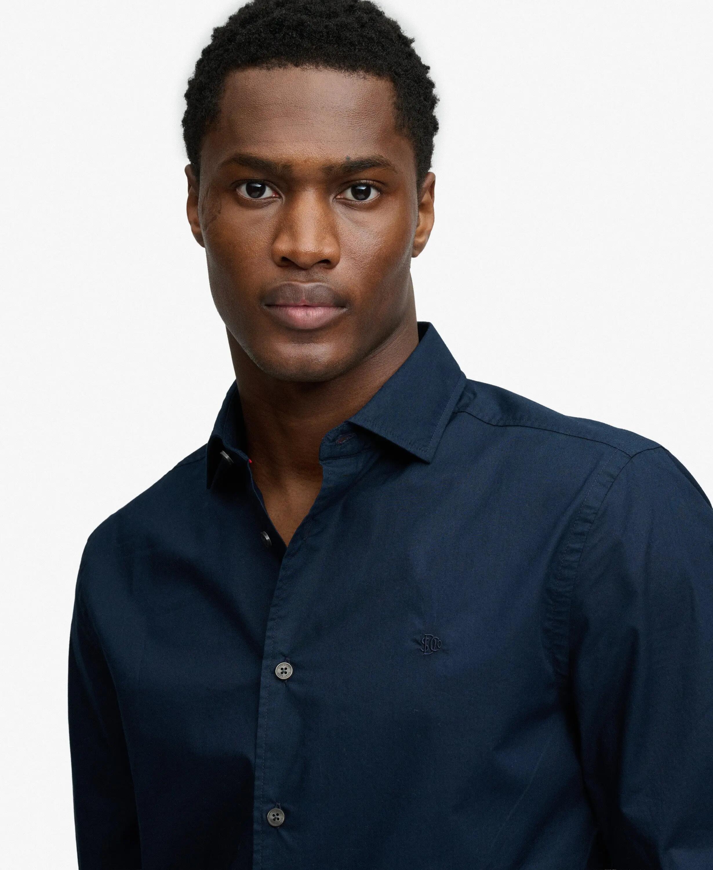 superdry Camicia Cut Away Poplin manica lunga in cotone organico 4/7