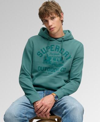 superdry Outdoor Icon Hoodie – felpa con cappuccio relaxed in cotone e