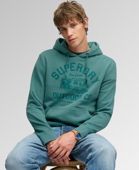 superdry Outdoor Icon Hoodie – felpa con cappuccio relaxed in cotone e