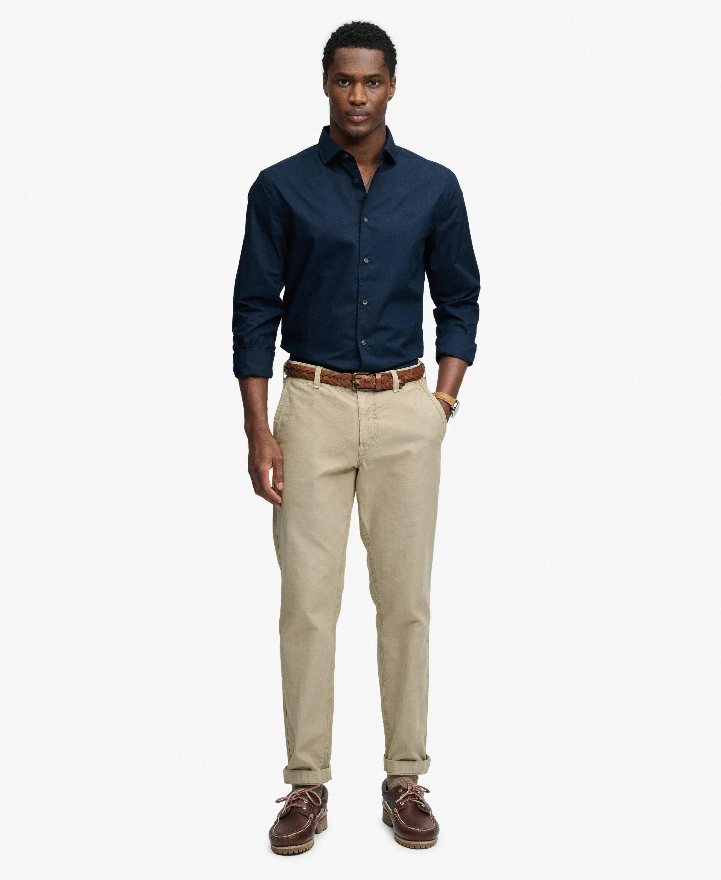 superdry Camicia Cut Away Poplin manica lunga in cotone organico 3/7