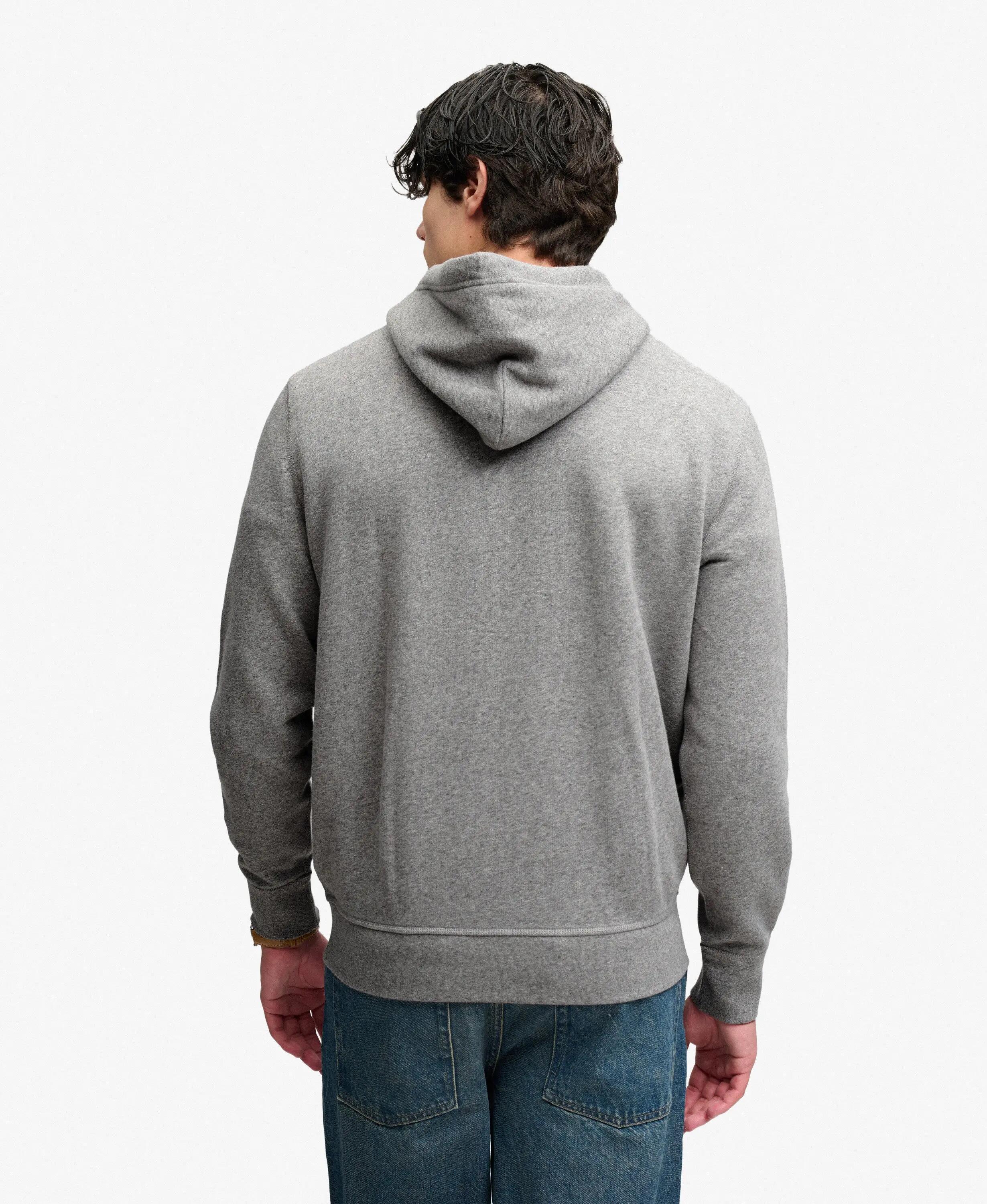 superdry Kapuzen-Sweat Essential SD Co Logo – Relaxed Fit, Dark Vintage Grey 5/7