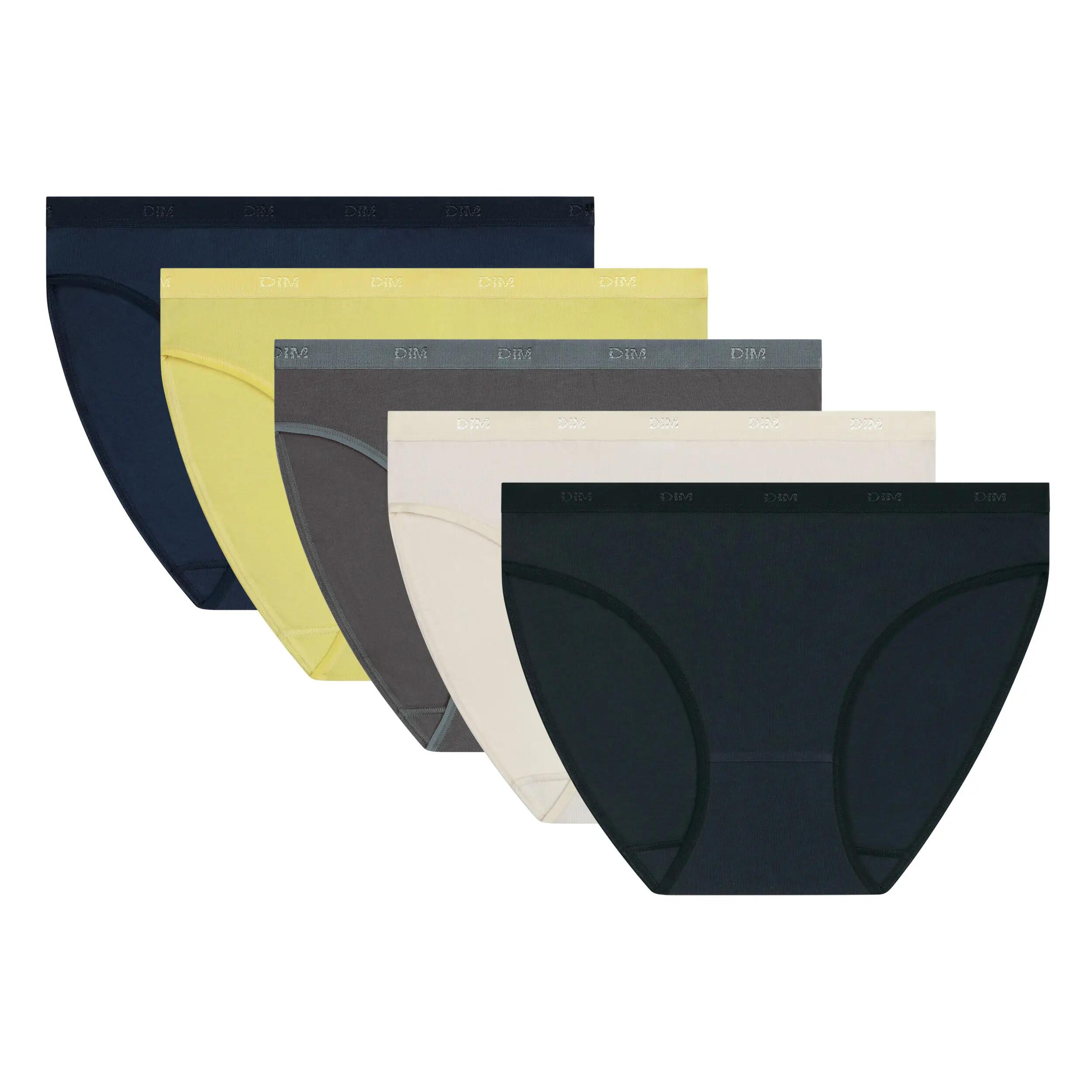 Lot de 5 Slips Femme Les Pockets Coton 3/3