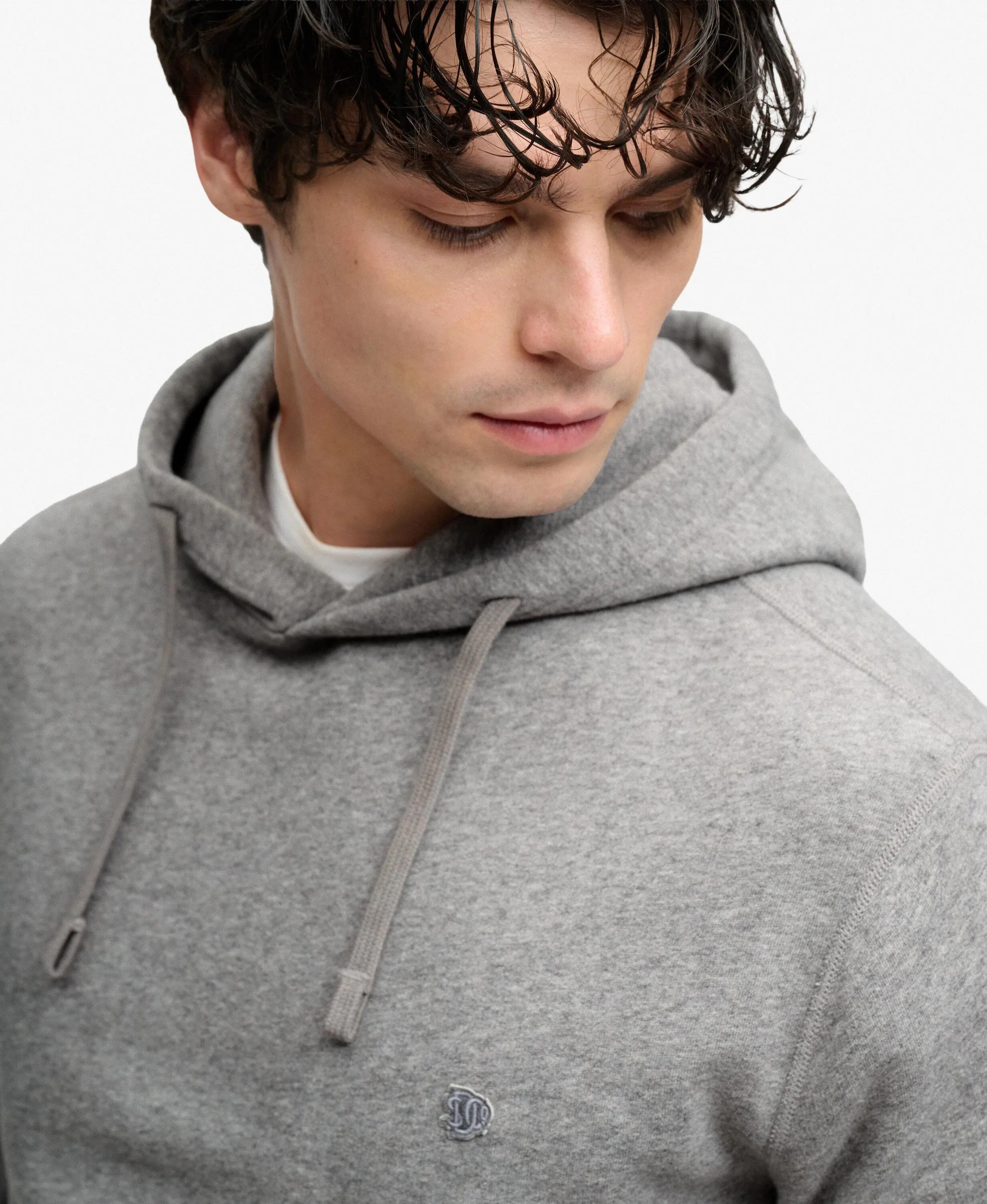 superdry Kapuzen-Sweat Essential SD Co Logo – Relaxed Fit, Dark Vintage Grey 4/7