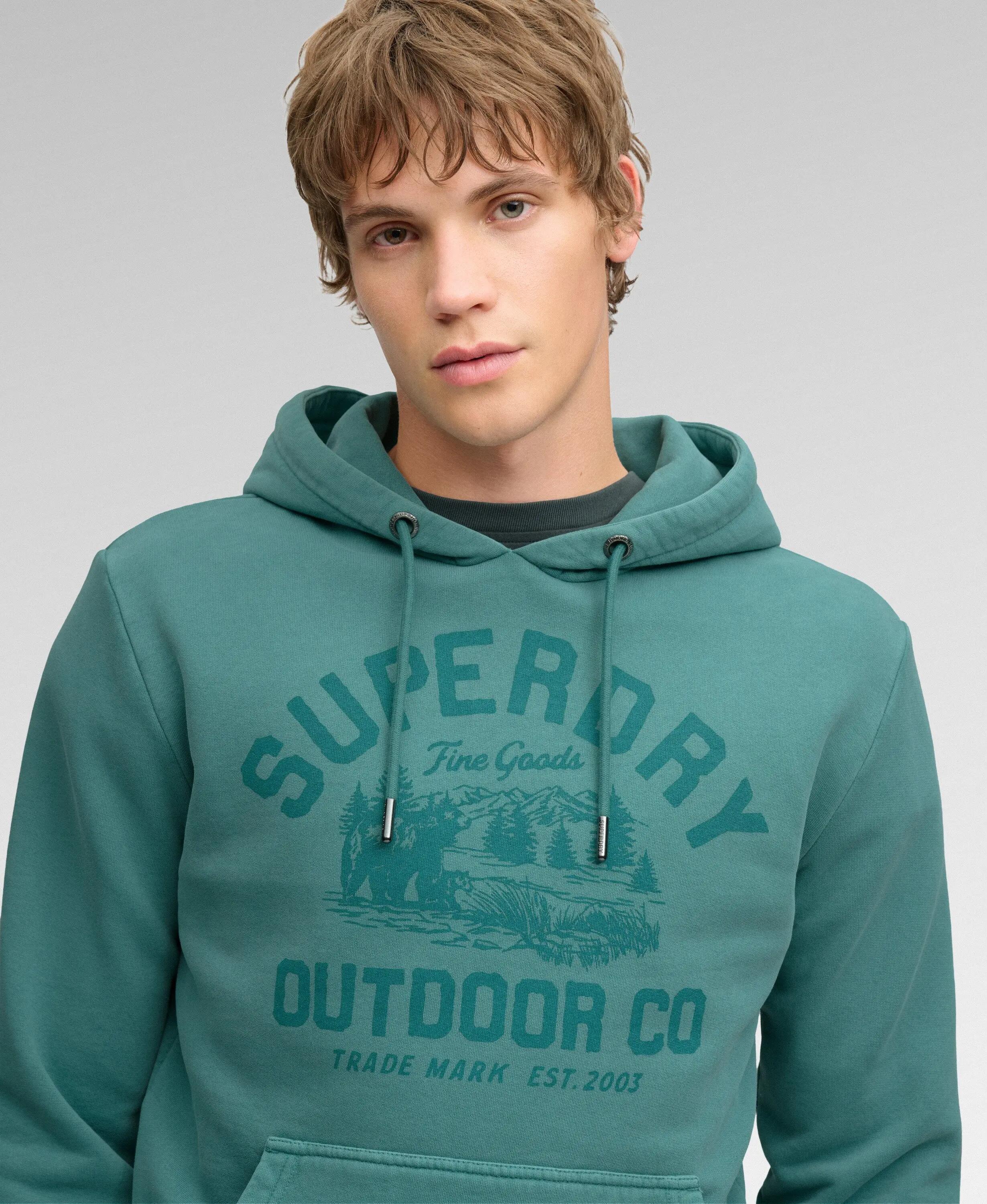 superdry Outdoor Icon Hoodie – felpa con cappuccio in cotone e poliestere 3/4