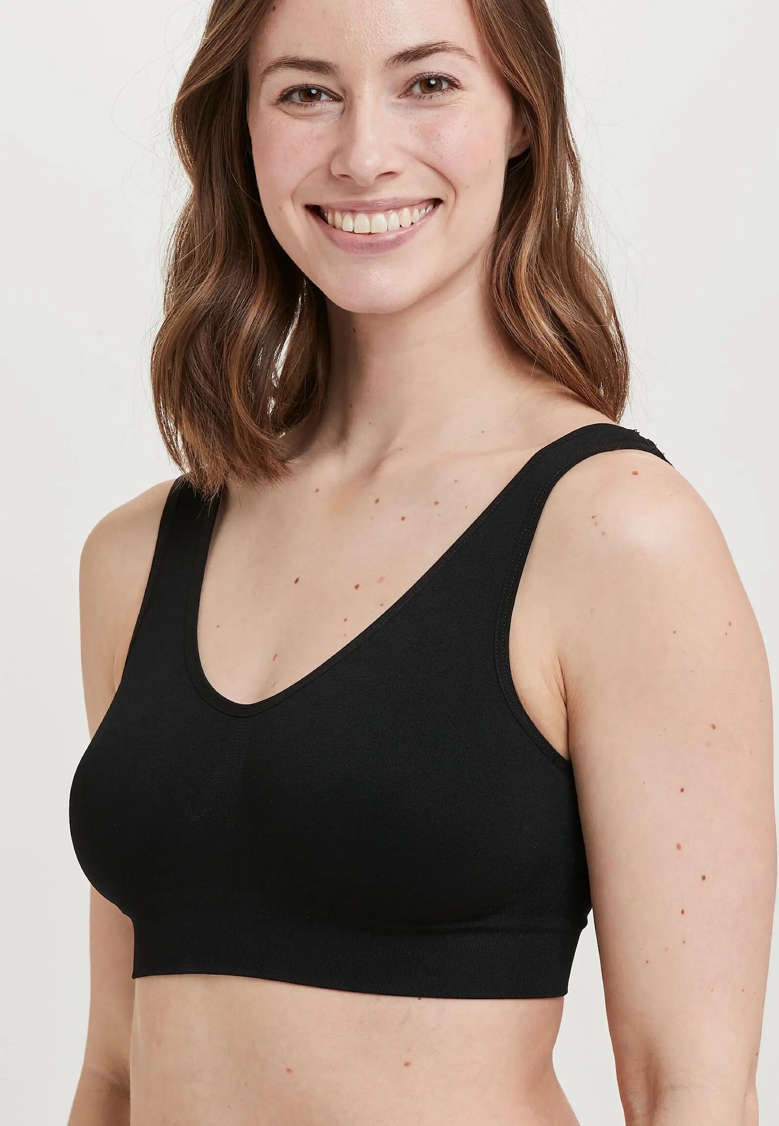 decoy brassière top à larges bretelles en microfibre – BLACK (1100) 5/6