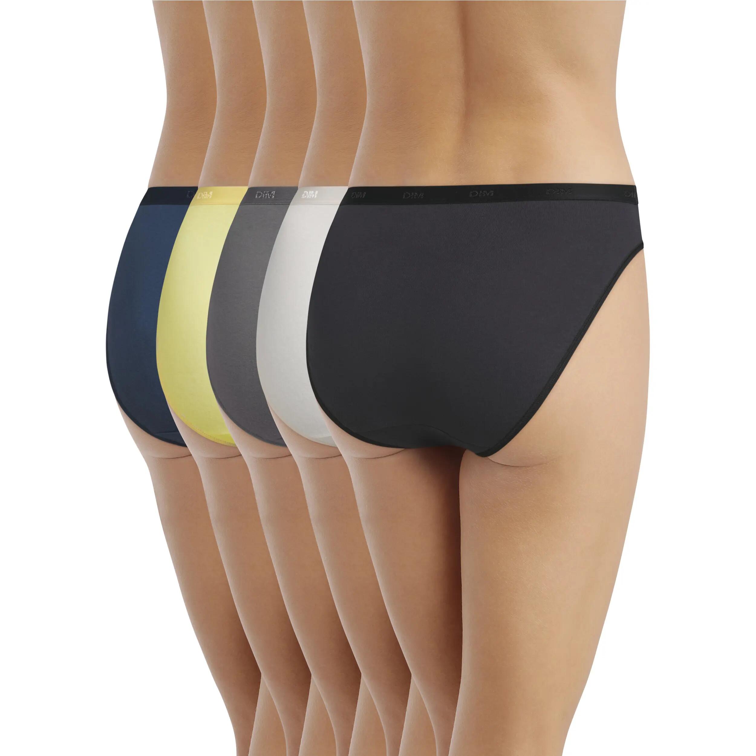 Lot de 5 Slips Femme Les Pockets Coton 2/3