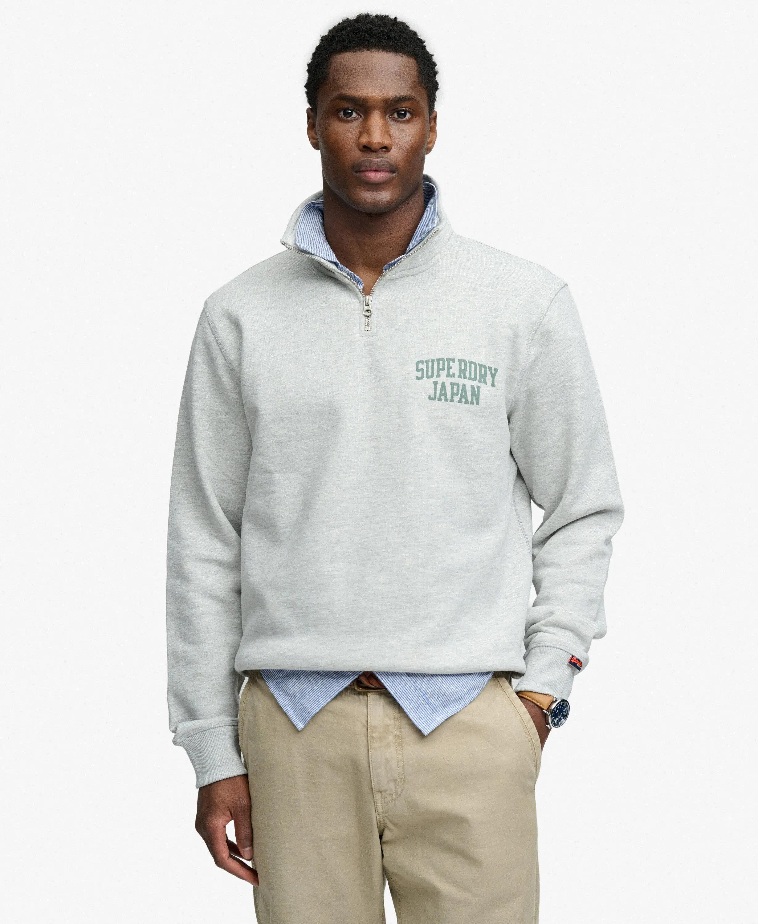 superdry Sweatshirt Half Zip Athletic Essentials – Loose Fit 2/7