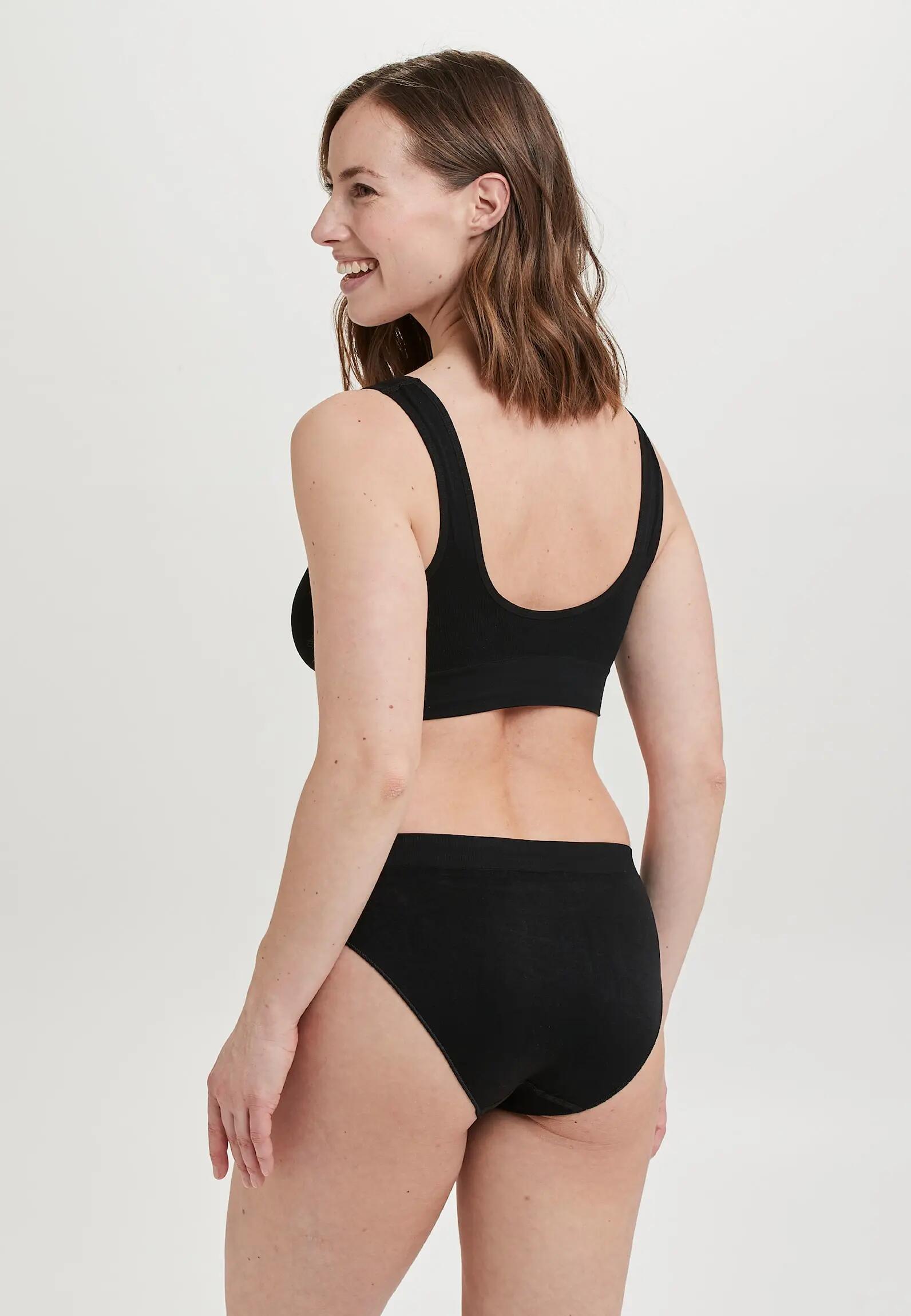 decoy brassière top à larges bretelles en microfibre – BLACK (1100) 3/6