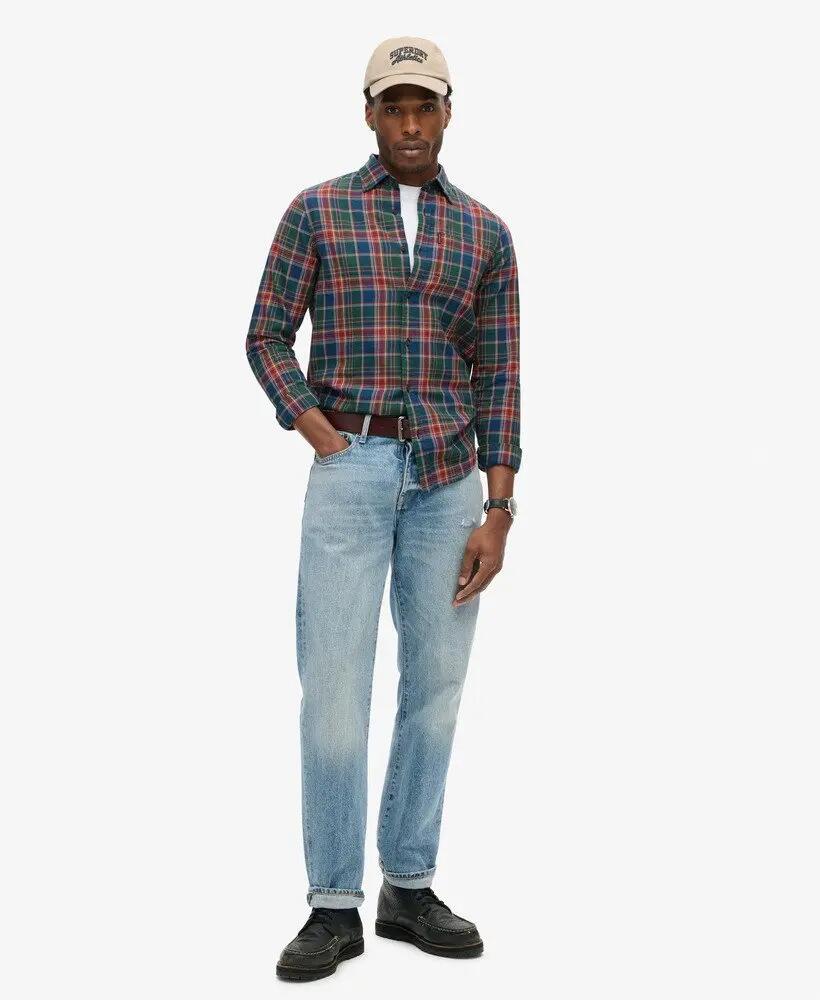 superdry Camisa Vintage às Quadrados em Algodão Biológico 3/6