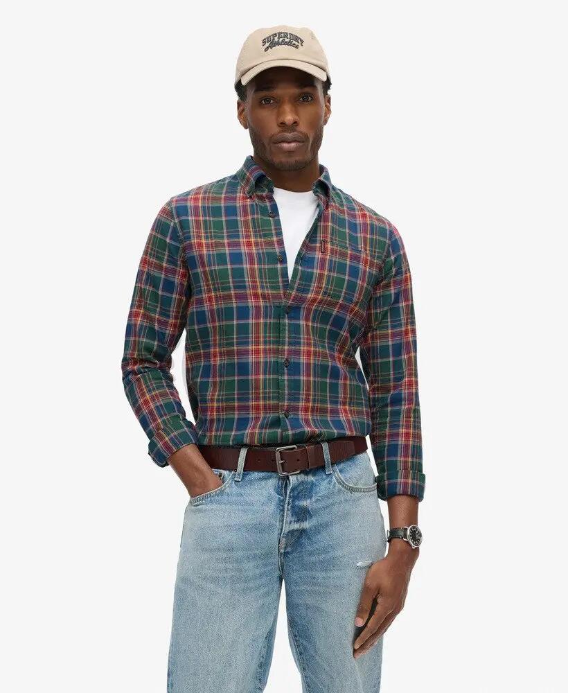 superdry Camisa Vintage às Quadrados em Algodão Biológico 2/6