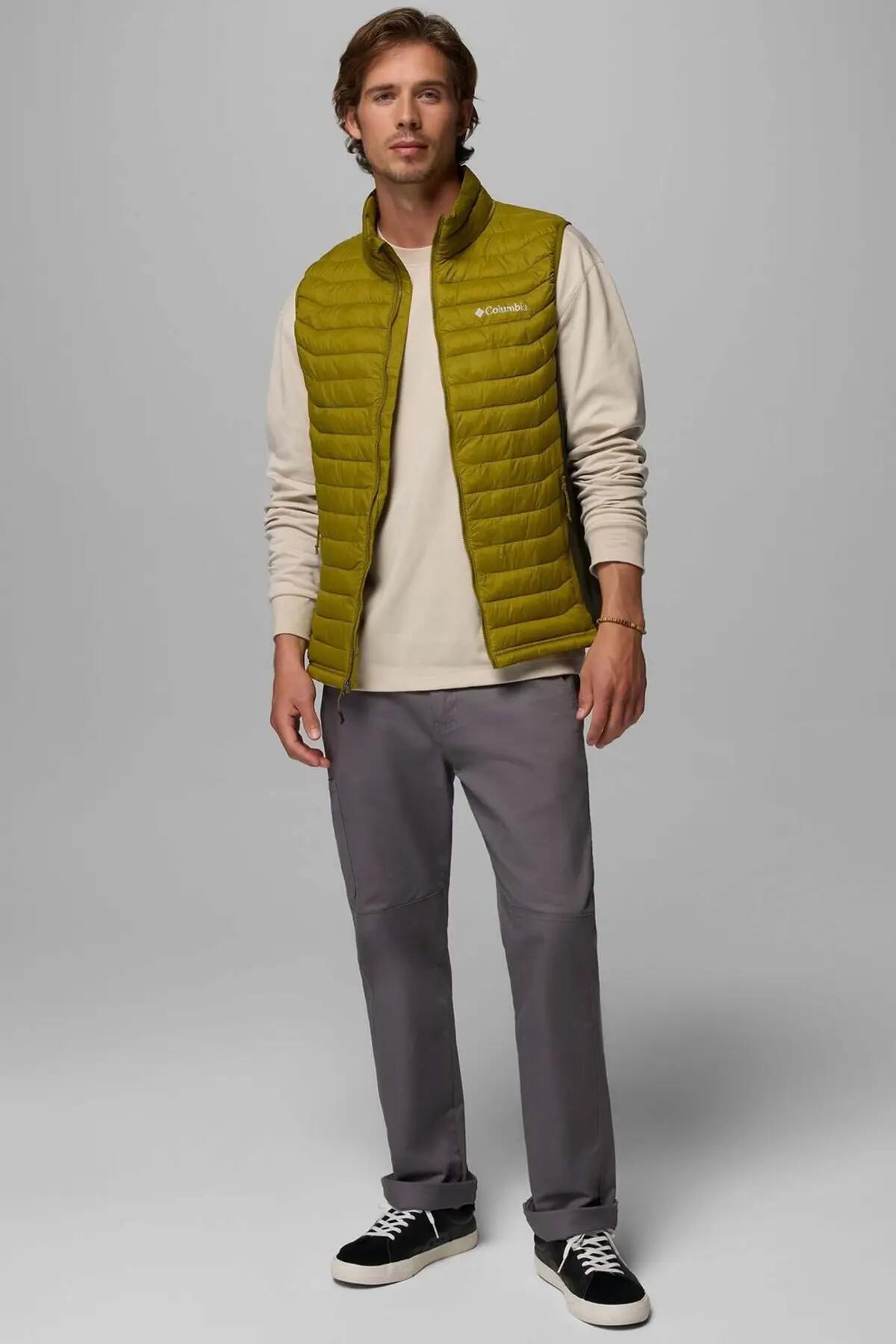 Columbia Modelo Powder Pass Hybrid Vest Cor Amarelo 5/5