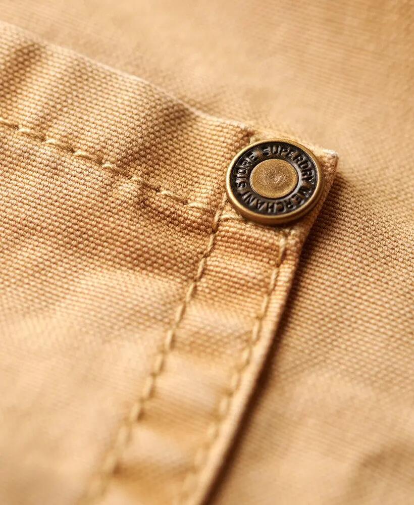 superdry Merchant Cotton Work Jacket casaco de algodão Shaker Beige 6/7