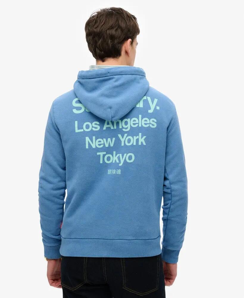 superdry Core Logo City Hood sudadera con capucha de algodón 4/4
