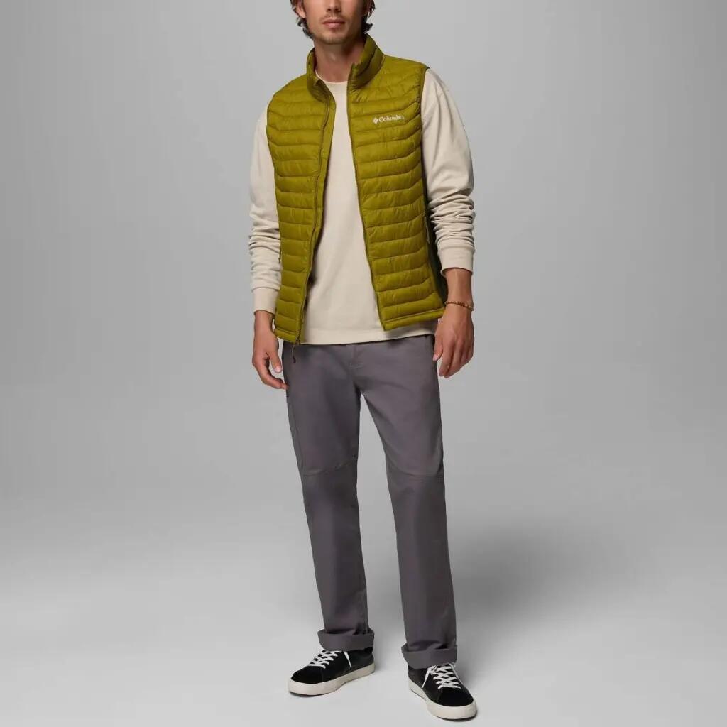 Columbia Modelo Powder Pass Hybrid Vest Cor Amarelo 3/5