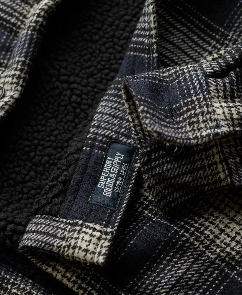 superdry Wool Miller Overshirt en laine - Over Ombre Navy 7/7