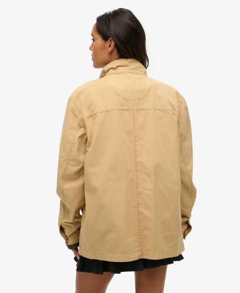 superdry Merchant Cotton Work Jacket casaco de algodão Shaker Beige 4/7