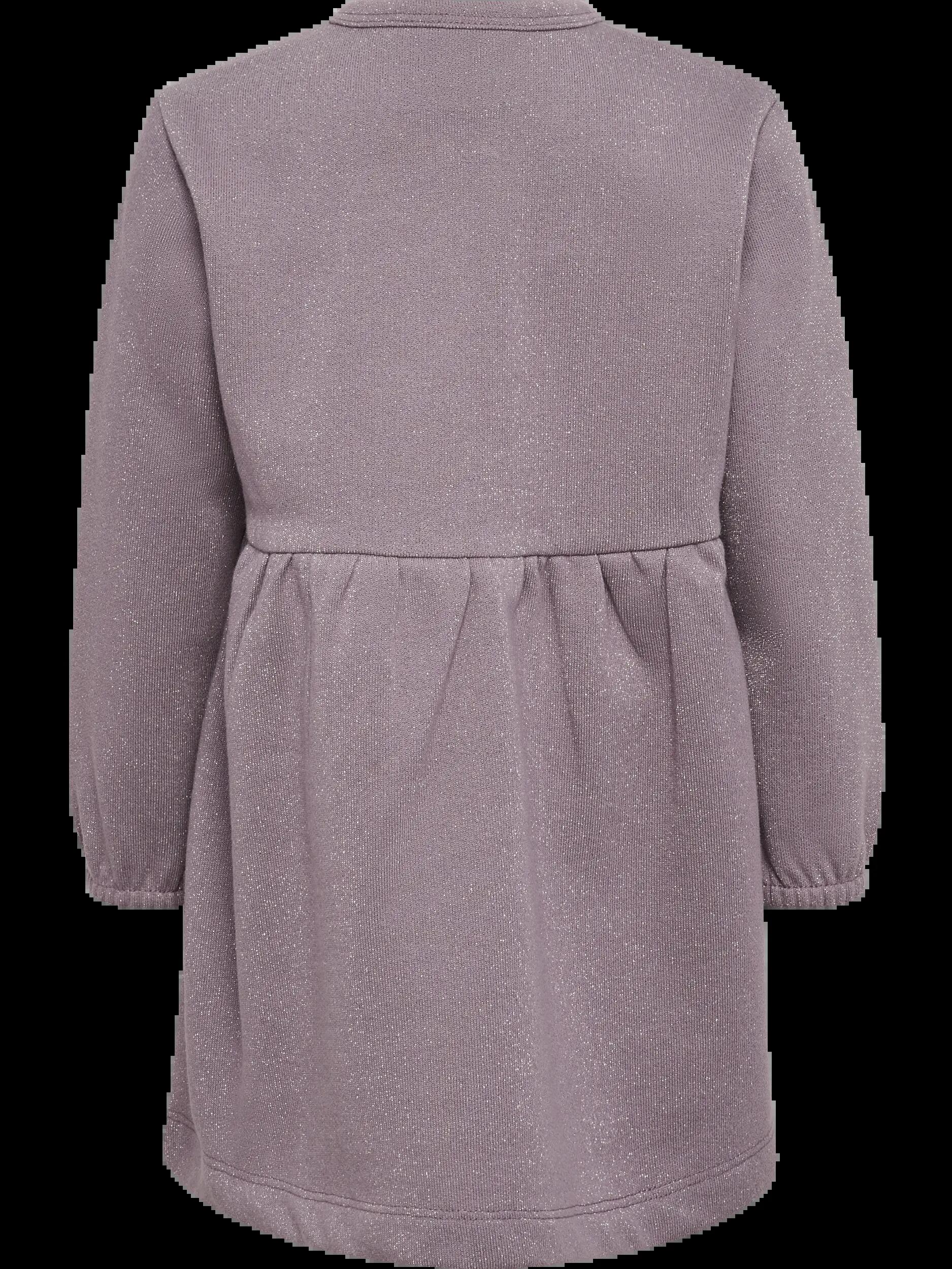hummel meisjesjurk hmlMINI REG GLITTER DRESS L/S van biologische katoen 2/2