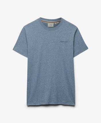 superdry T‑shirt Essential Company Logo brodé slim en coton – Sleet Grey