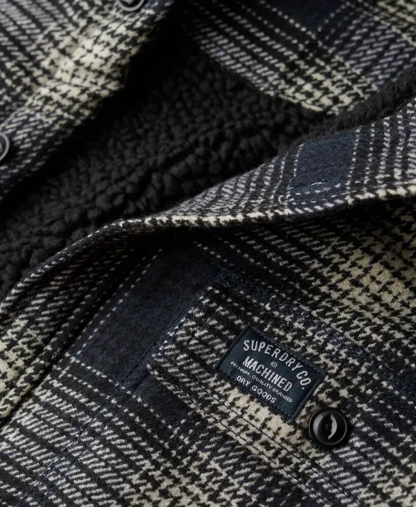 superdry Wool Miller Overshirt en laine - Over Ombre Navy 6/7