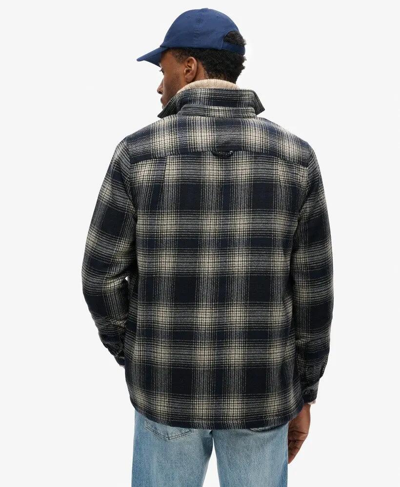 superdry Wool Miller Overshirt en laine - Over Ombre Navy 5/7