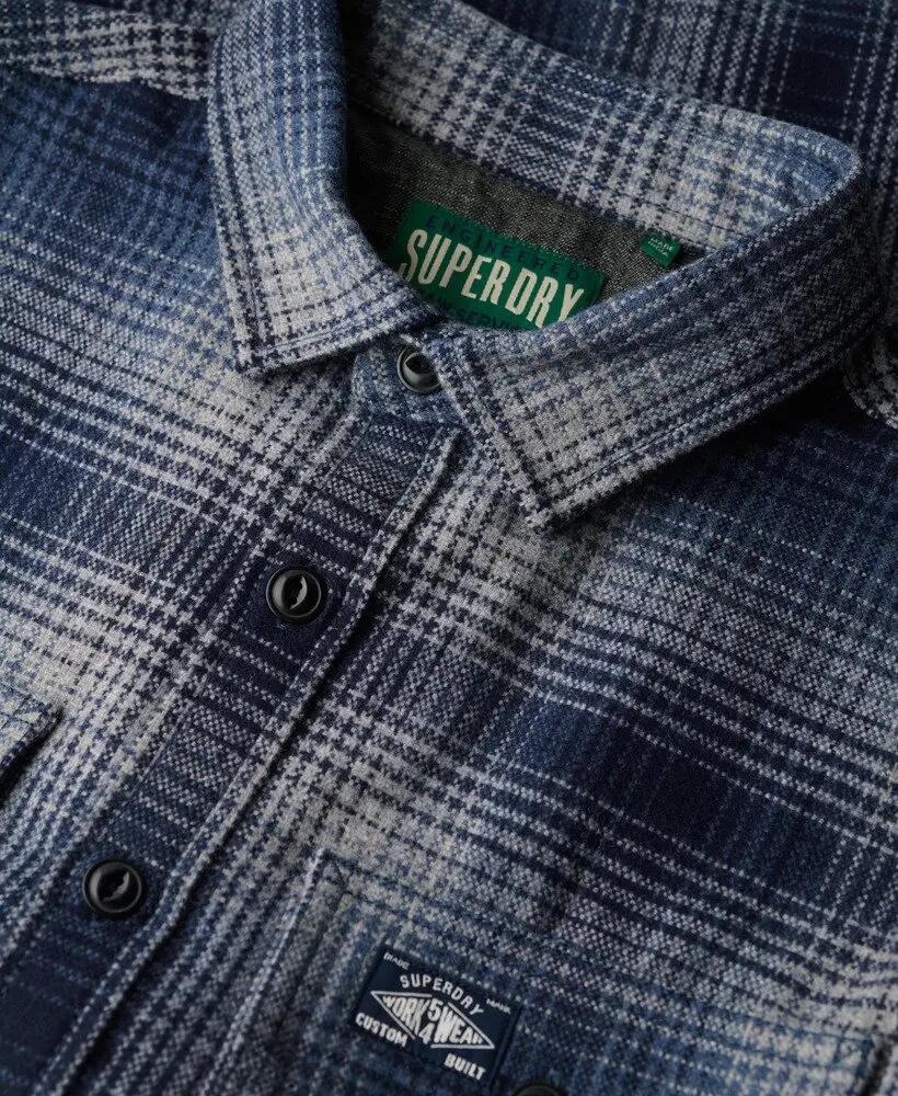 superdry Wool Blend Miller Overshirt en laine – coupe oversize 6/6