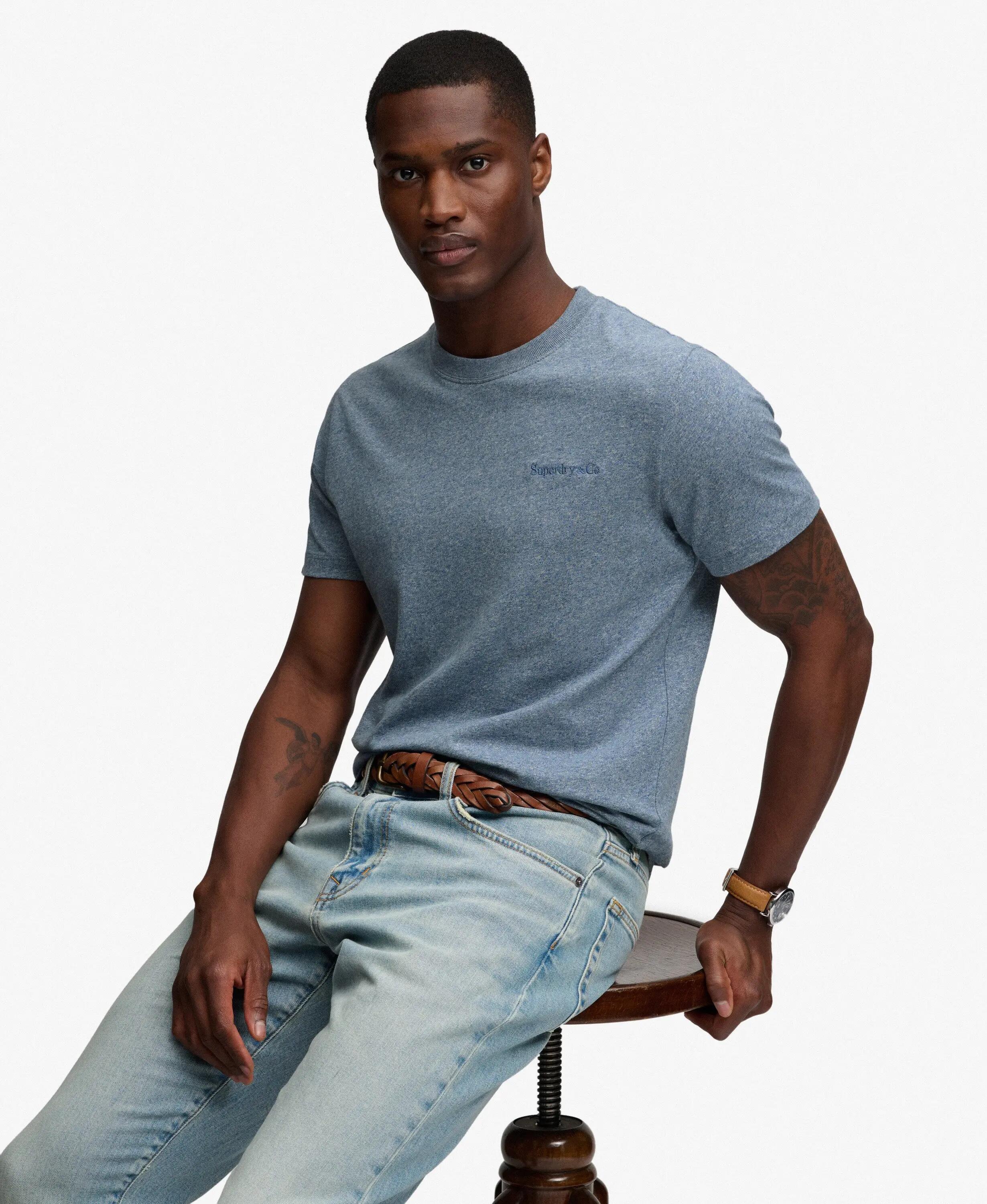 superdry T-shirt Essential Company Logo ricamato - slim in cotone 3/7