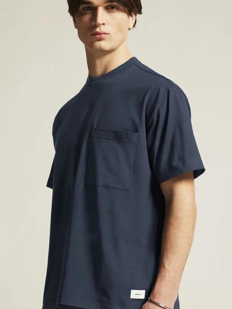 craft Collective Relaxed SS Tee M – T-shirt macia em algodão orgânico com 3/7