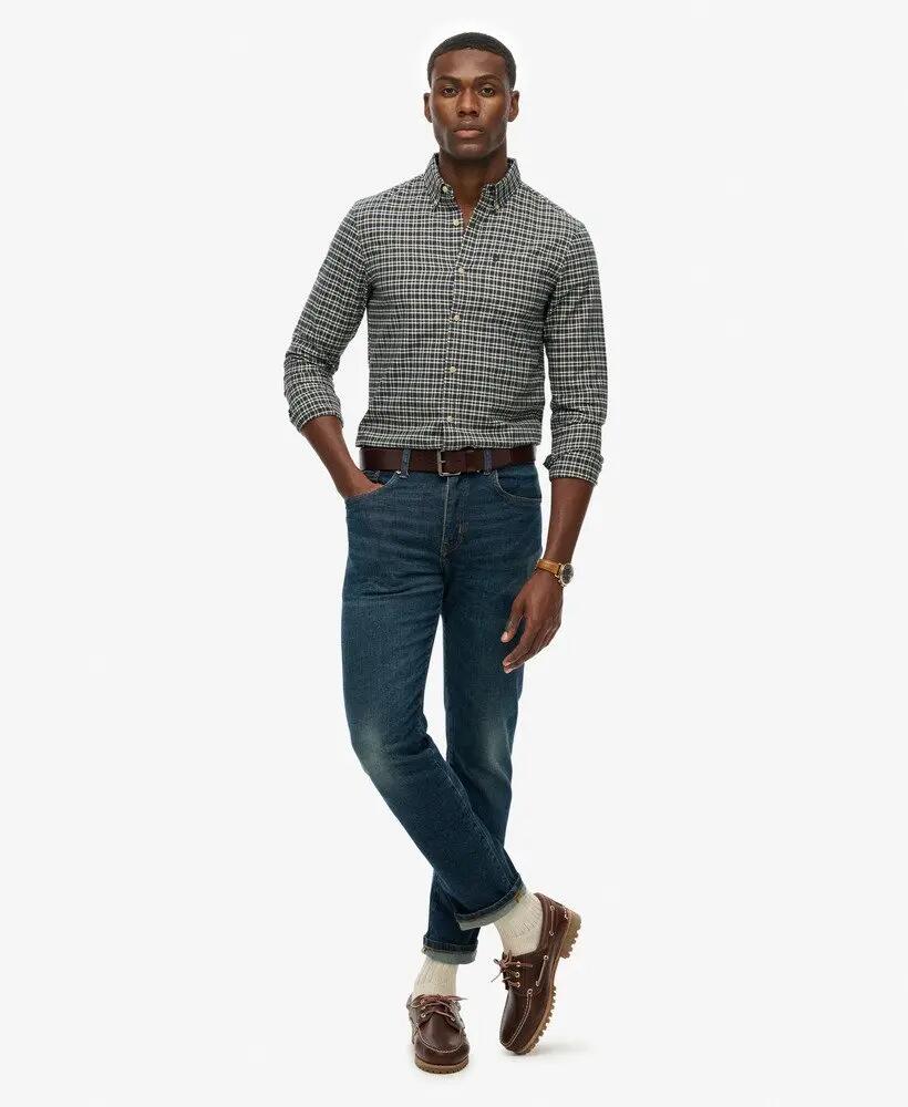 superdry Chemise Premium Check Oxford en coton bio 3/6