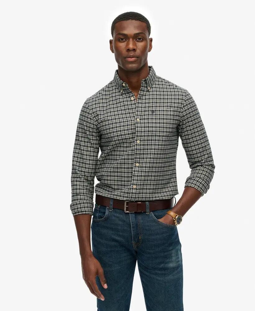 superdry Chemise Premium Check Oxford en coton bio 2/6