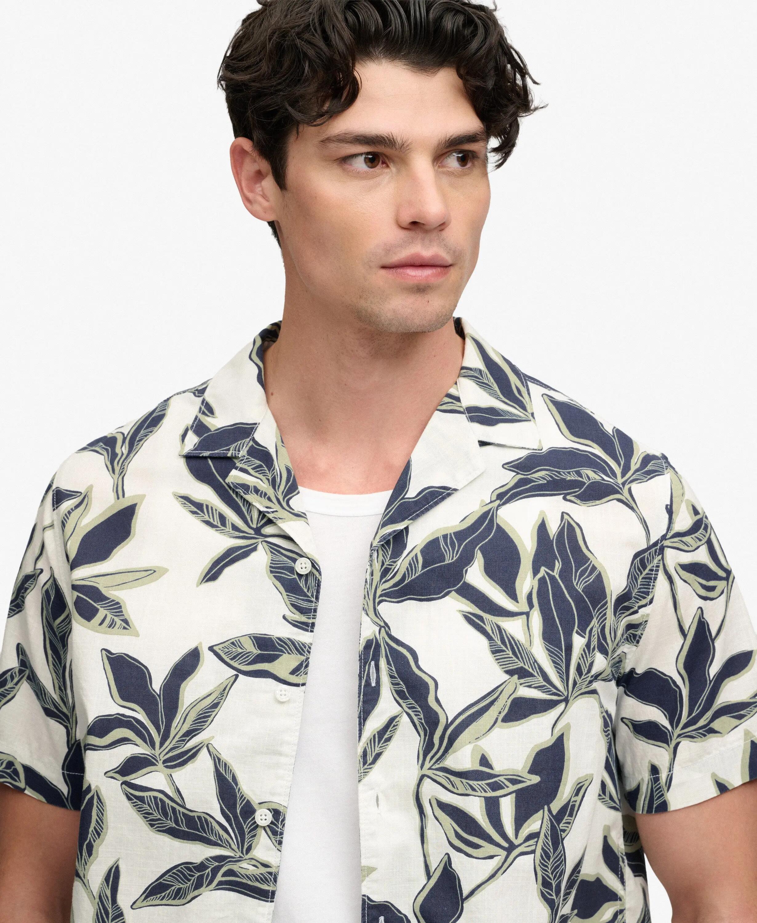 superdry Cabana Poolside kortärmelig shirt van biologisch katoen 4/5