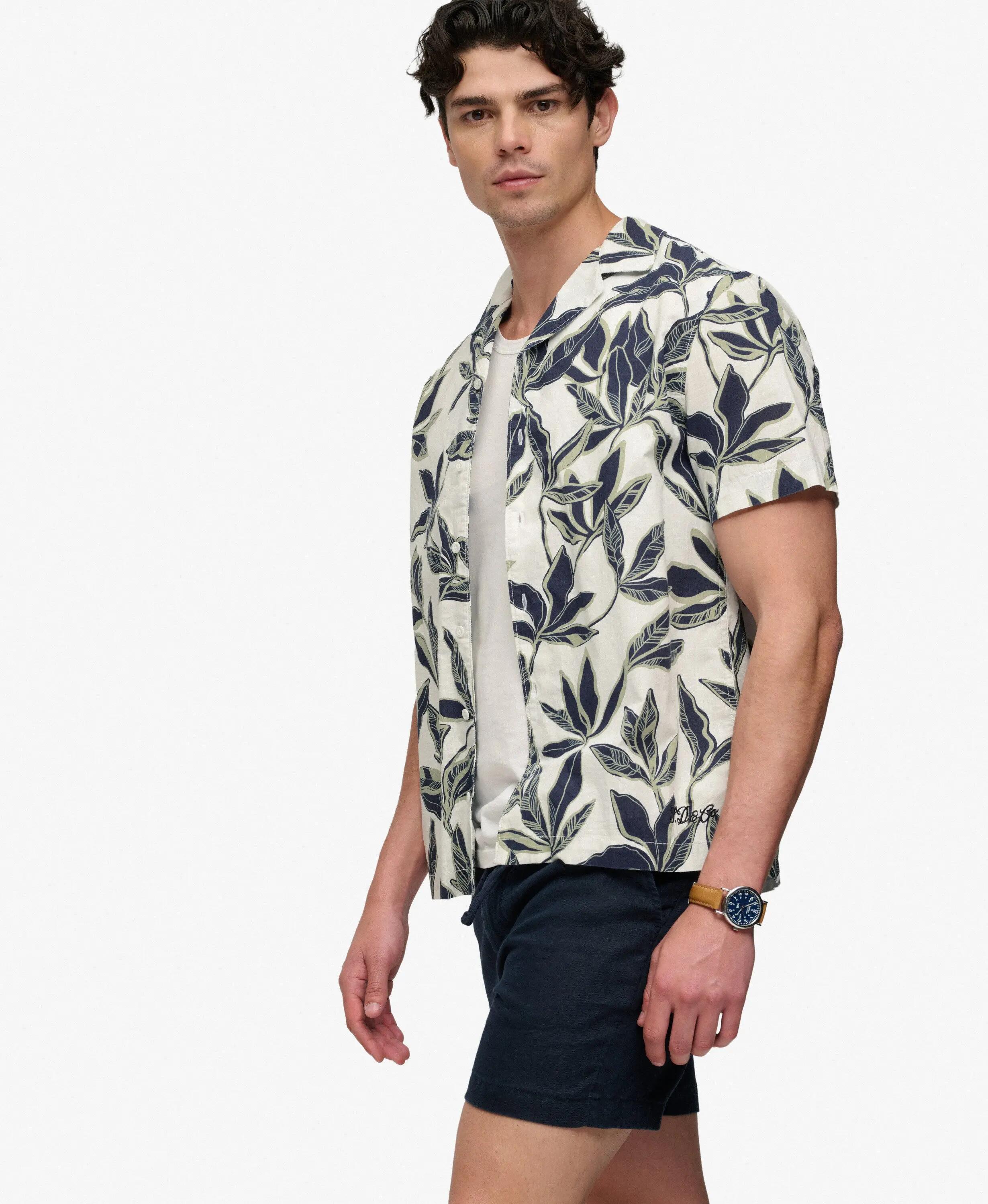 superdry Cabana Poolside kortärmelig shirt van biologisch katoen 3/5