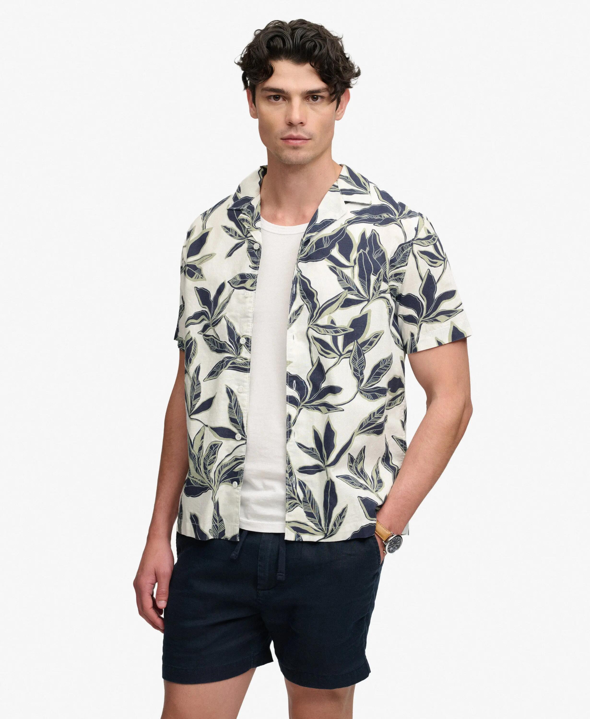 superdry Cabana Poolside kortärmelig shirt van biologisch katoen 2/5