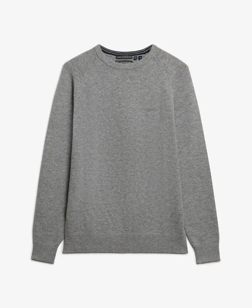 superdry Wool Blend Jumper – maglione in misto lana, grigio 6/6