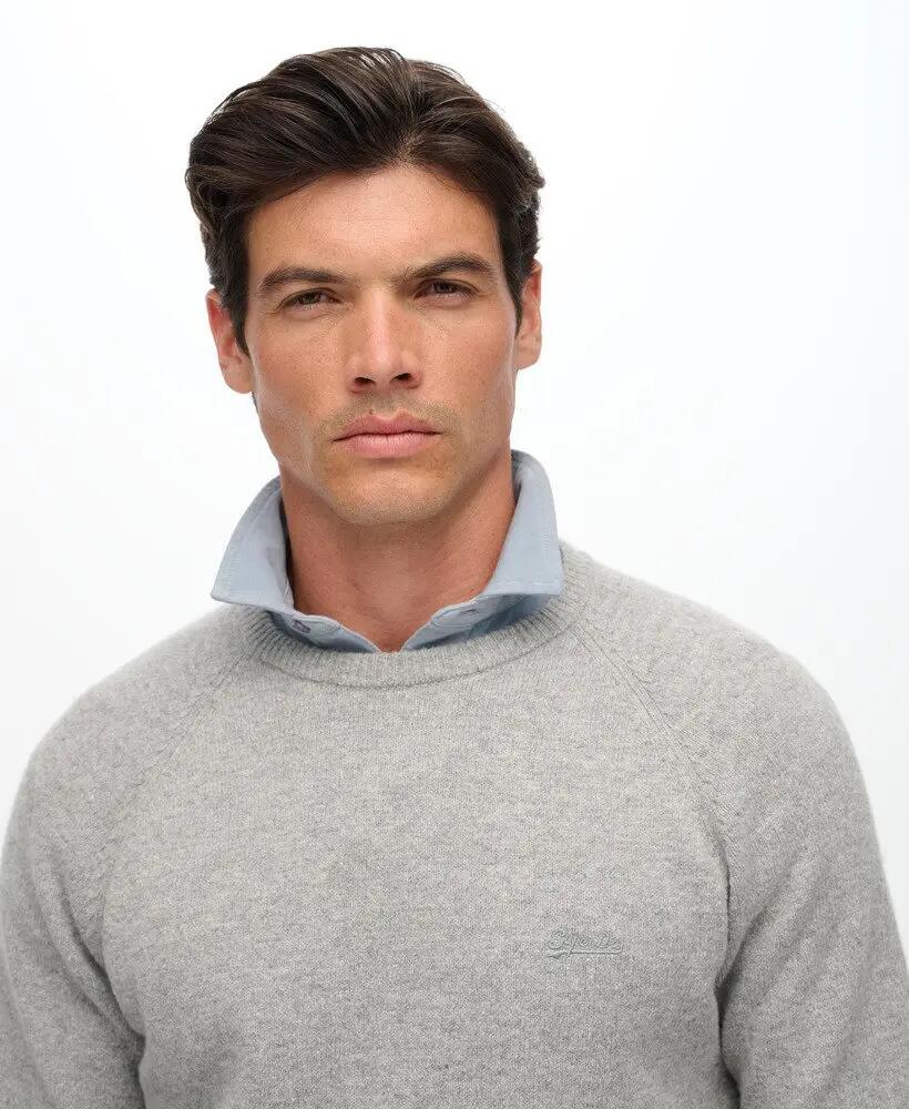 superdry Wool Blend Jumper – maglione in misto lana, grigio 4/6