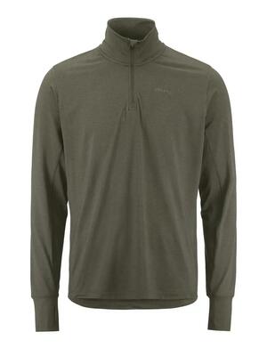 Craft flow hz ls m — lange mouw top met hoge col en rits, warm gerecycled