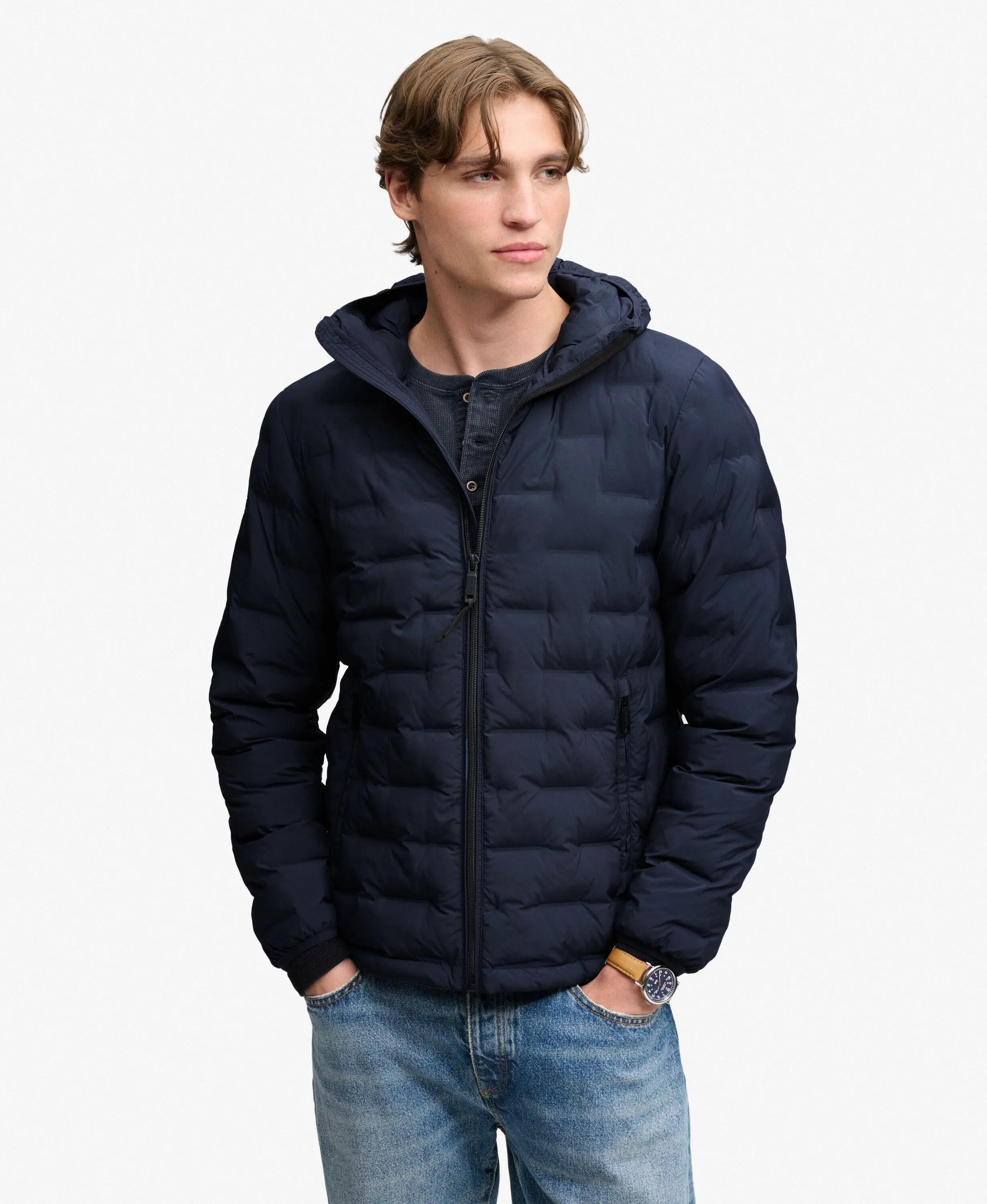 superdry Casaco acolchoado com capuz Heat Weld em poliéster reciclado 3/7