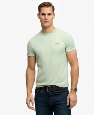 Superdry essential logo t-shirt van biologisch katoen slim fit