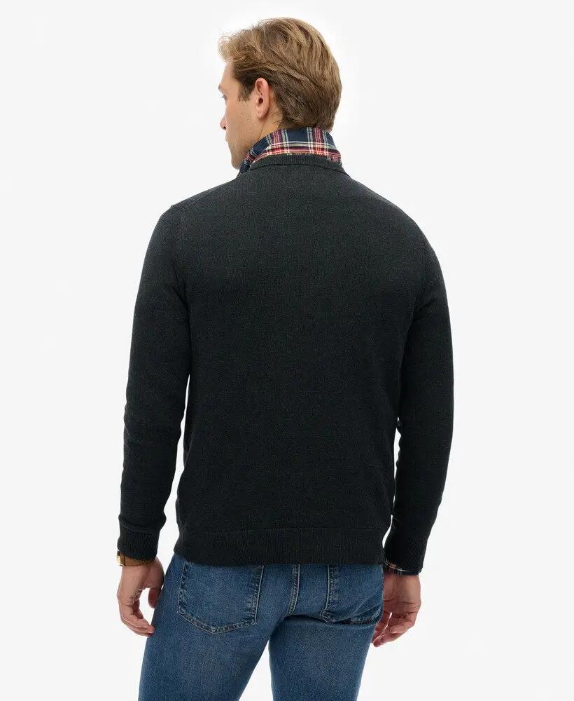 superdry Essentials Cotton Jumper – Camisão em algodão orgânico, corte relaxed 5/6