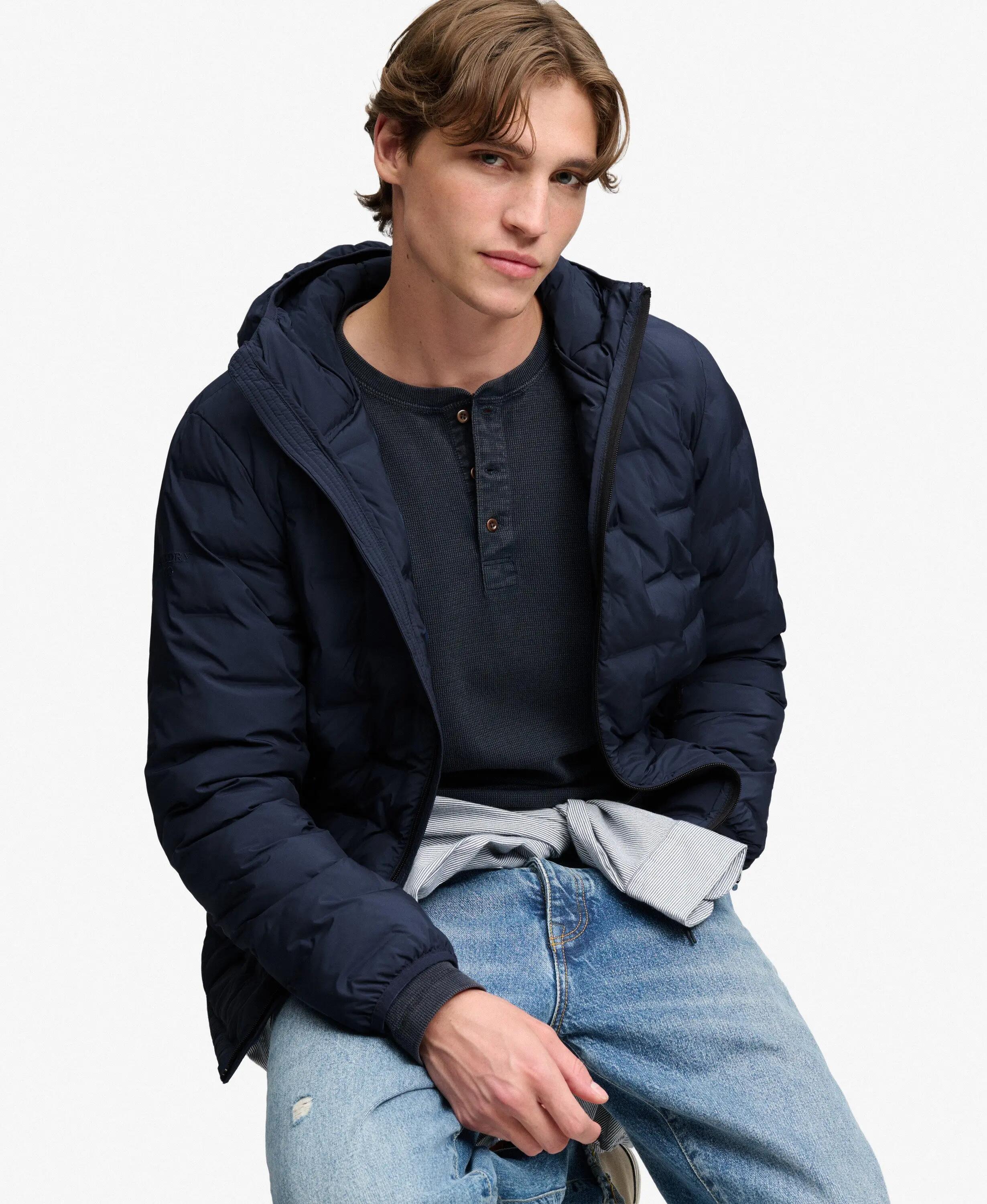 superdry Casaco acolchoado com capuz Heat Weld em poliéster reciclado 2/7