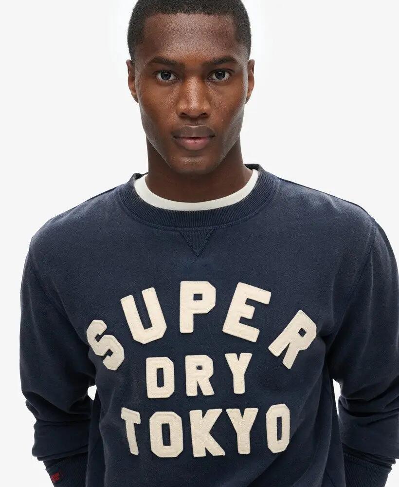 superdry Sweatshirt Vintage Athletic à col rond en coton 3/7