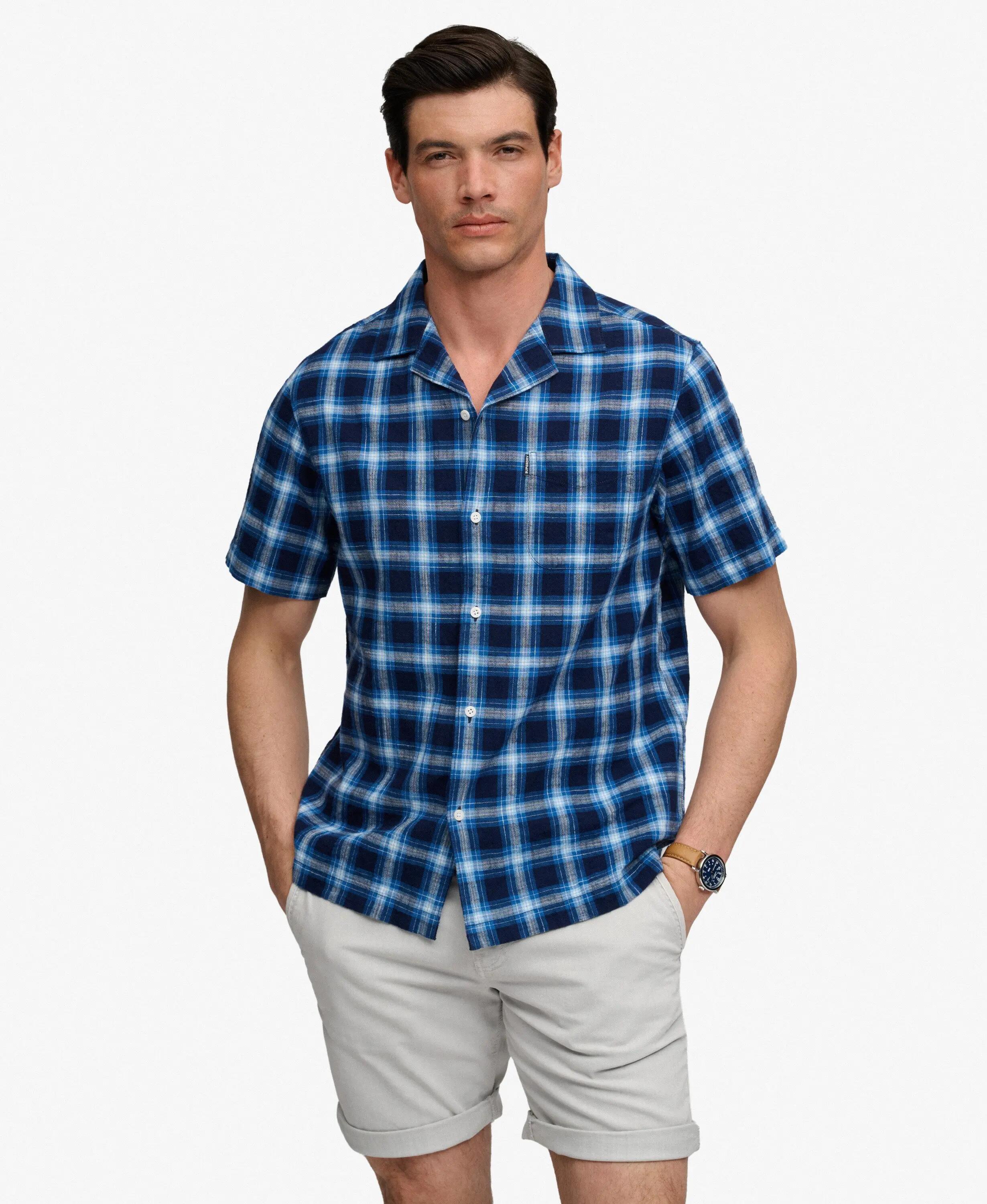 superdry Chemise manches courtes Cabana Check en coton bio 2/6