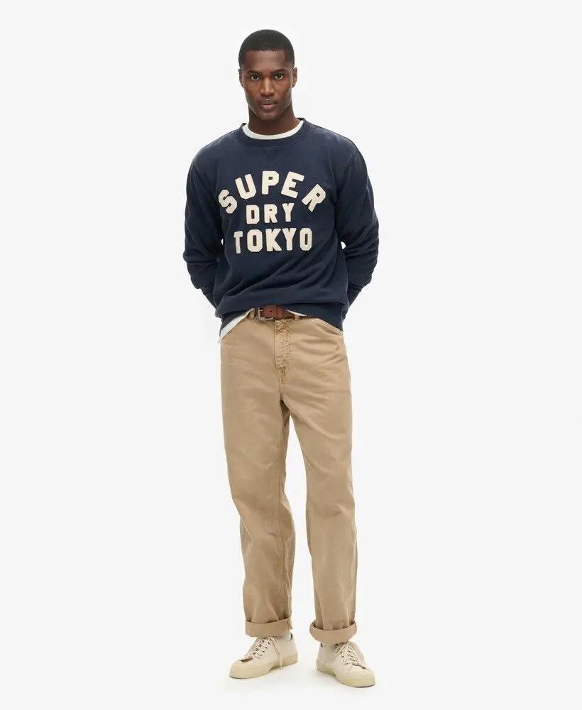 superdry Sweatshirt Vintage Athletic à col rond en coton 2/7